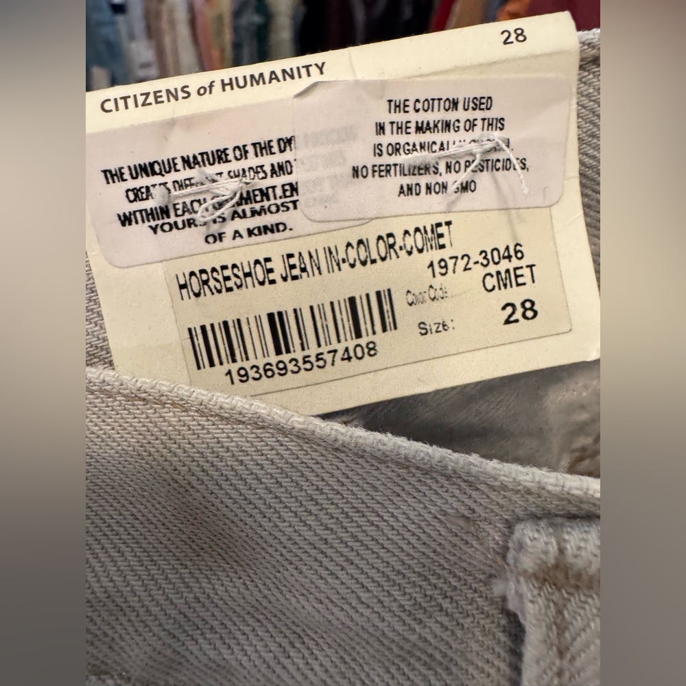 NWOT Free People X Citizens Of Humanity High-Rise Horseshoe Barrel Jeans Size 28 - Picture 11 of 11